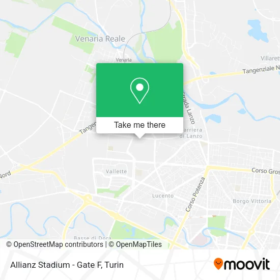 Allianz Stadium - Gate F map