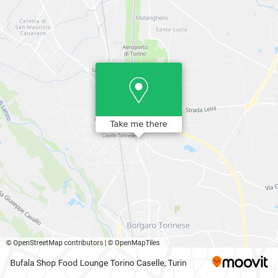 Bufala Shop Food Lounge Torino Caselle map