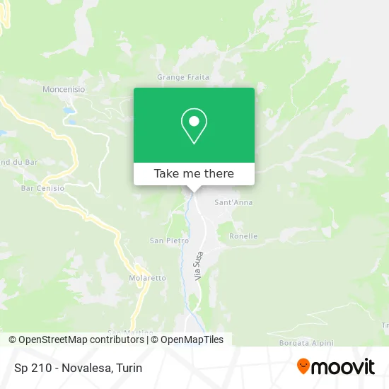 SP 210 - Novalesa map