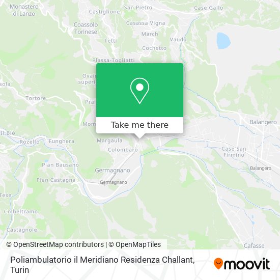 Poliambulatorio il Meridiano Residenza Challant map