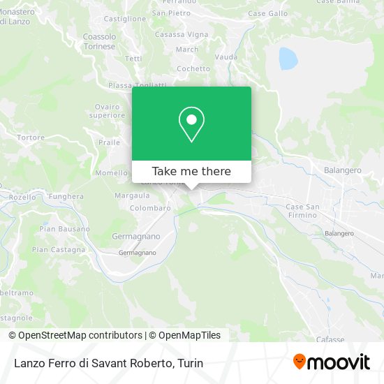 Lanzo Ferro di Savant Roberto map