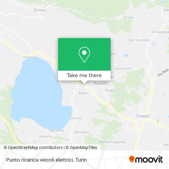 Punto ricarica veicoli elettrici map