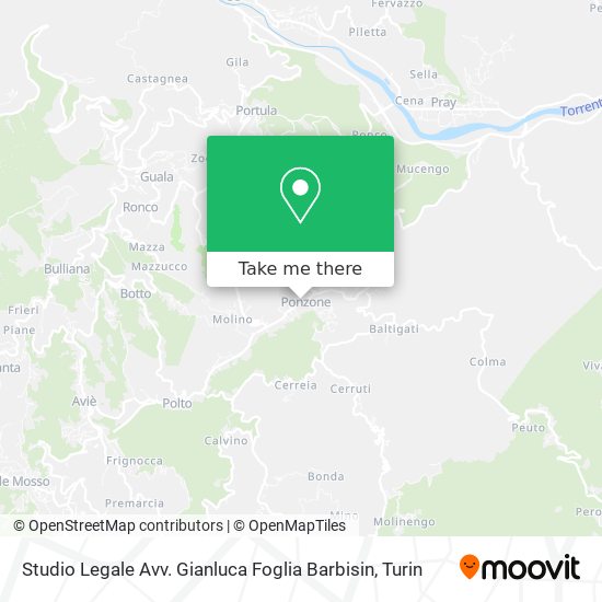 Studio Legale Avv. Gianluca Foglia Barbisin map