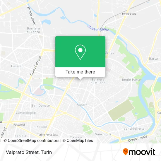 Valprato Street map