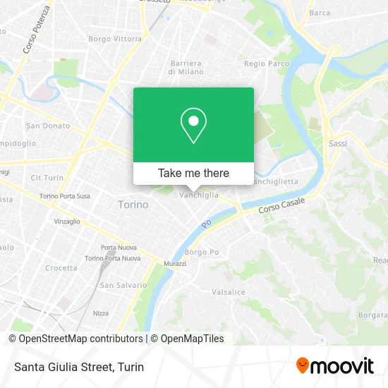 Santa Giulia Street map