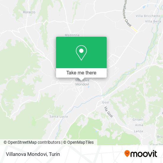 Villanova Mondovi map