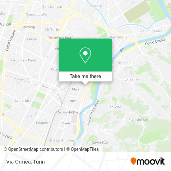 Ormea Street map