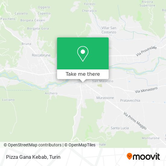 Pizza Gana Kebab map