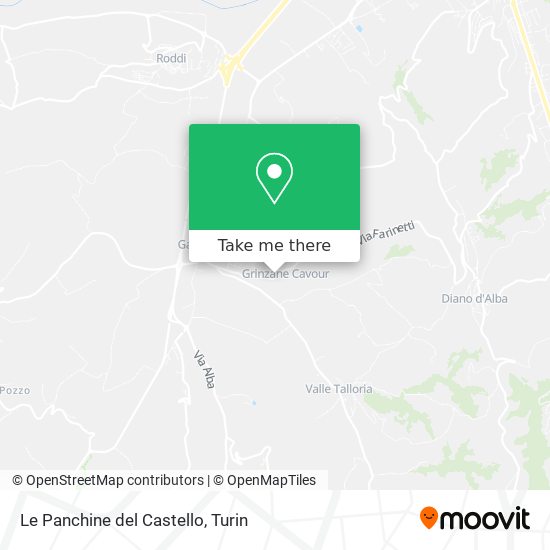 Le Panchine del Castello map