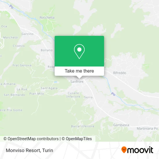 Monviso Resort map