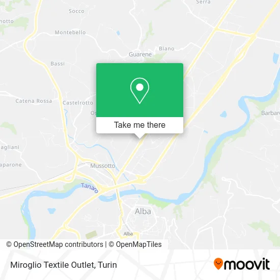 Miroglio Textile Outlet map