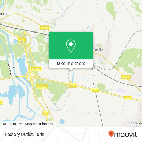 Factory Outlet map