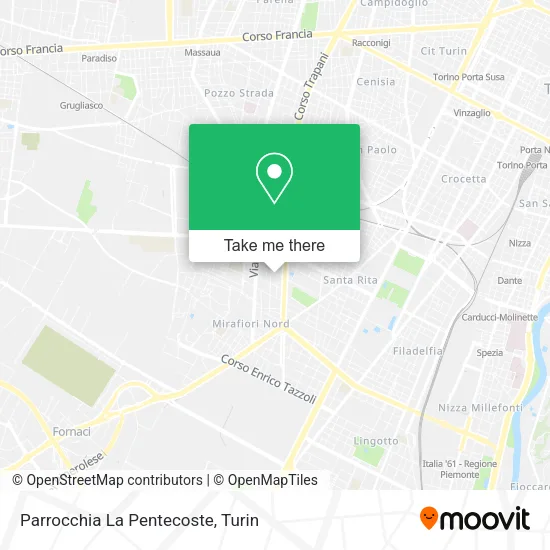 Parrocchia La Pentecoste map