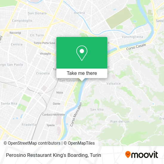 Perosino Restaurant King's Boarding map