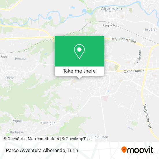 Parco Avventura Alberando map