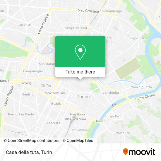 Casa della tuta map