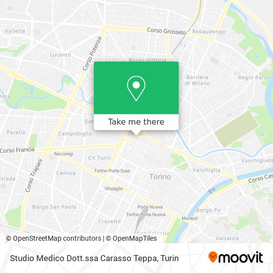 Studio Medico Dott.ssa Carasso Teppa map