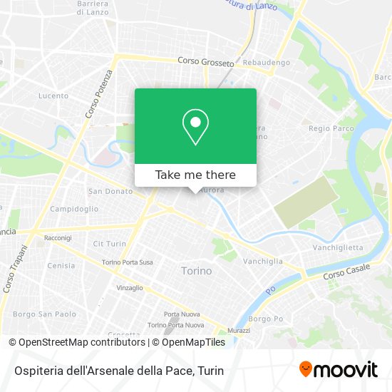 Ospiteria dell'Arsenale della Pace map