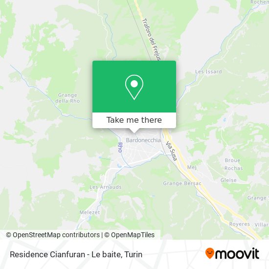 Residence Cianfuran - Le baite map