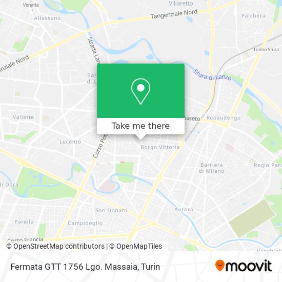 Fermata GTT 1756 Lgo. Massaia map