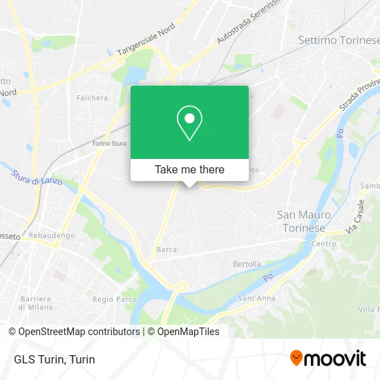 GLS Turin map