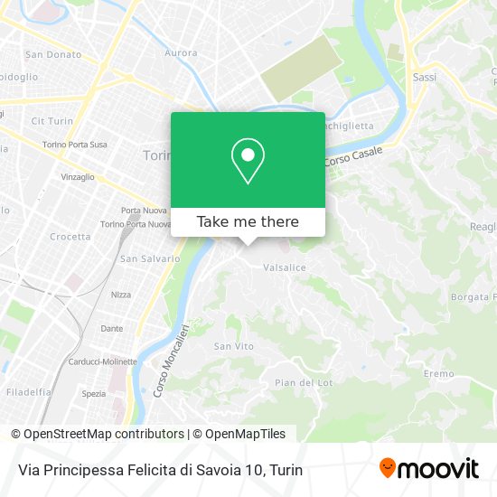 Via Principessa Felicita di Savoia 10 map