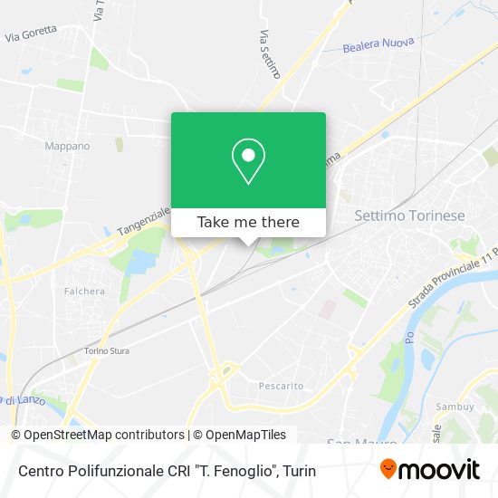 Centro Polifunzionale CRI "T. Fenoglio" map