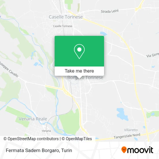 Fermata Sadem Borgaro map