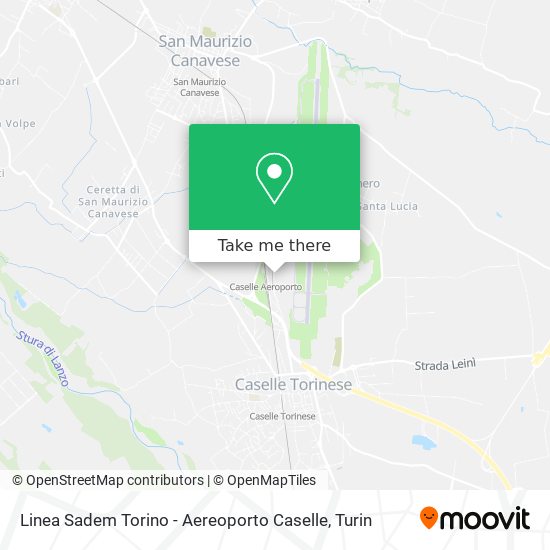 Linea Sadem Torino - Aereoporto Caselle map