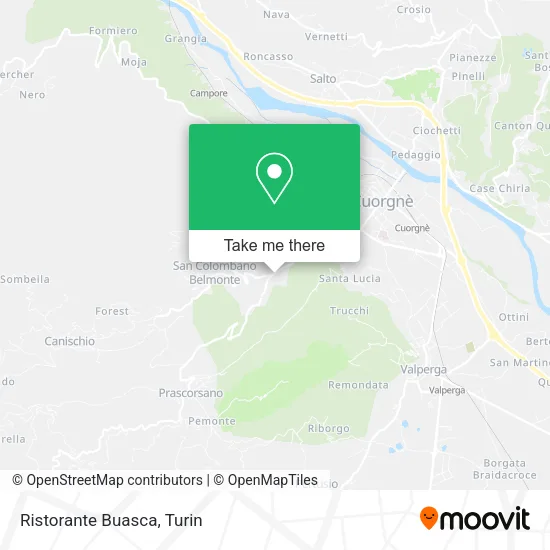 Buasca Restaurant map