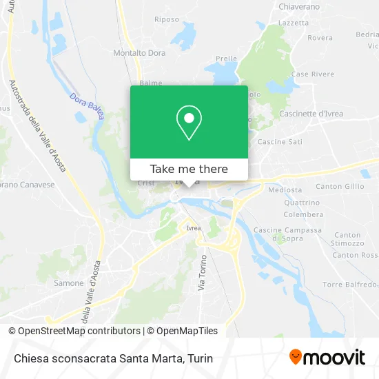 Deconsecrated Santa Marta Church map