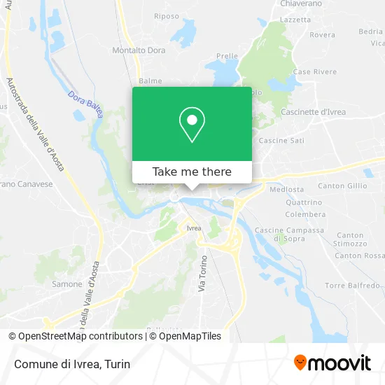 Comune di Ivrea map