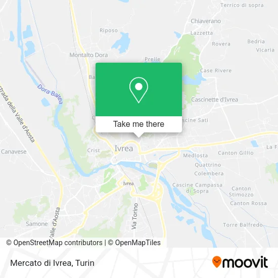 Mercato di Ivrea map