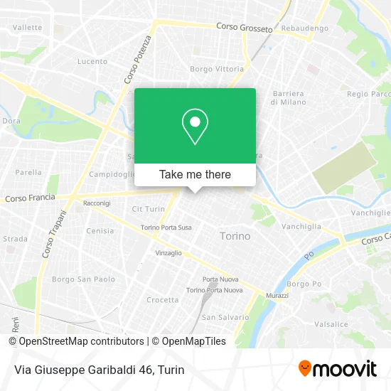 Via Giuseppe Garibaldi  46 map