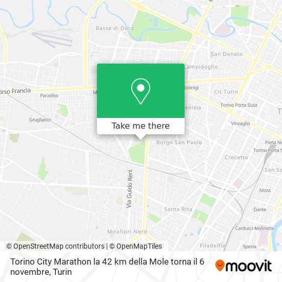 Torino City Marathon  la 42 km della Mole torna il 6 novembre map