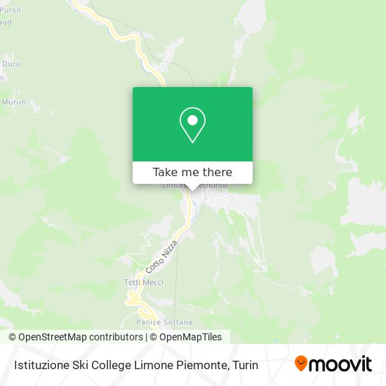 Istituzione Ski College Limone Piemonte map