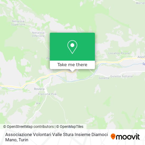 Associazione Volontari Valle Stura Insieme Diamoci Mano map