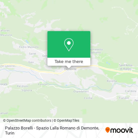 Palazzo Borelli - Spazio Lalla Romano di Demonte map