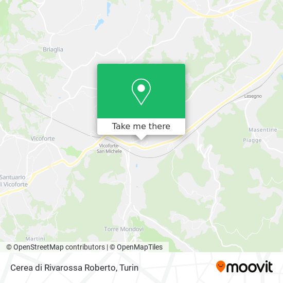 Cerea di Rivarossa Roberto map