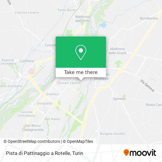 Pista di Pattinaggio a Rotelle map