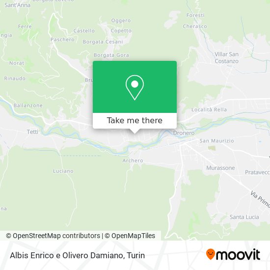 Albis Enrico e Olivero Damiano map