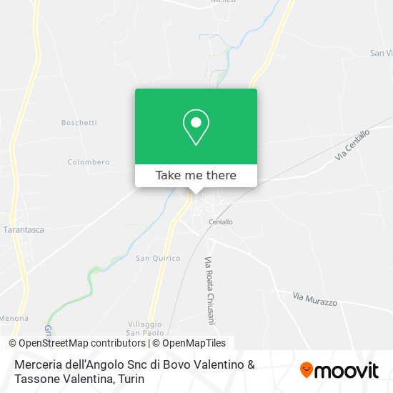 Merceria dell'Angolo Snc di Bovo Valentino & Tassone Valentina map