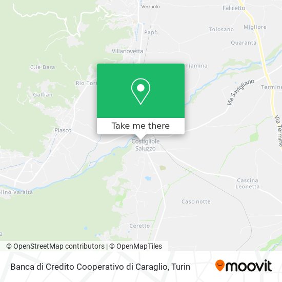 Banca di Credito Cooperativo di Caraglio map