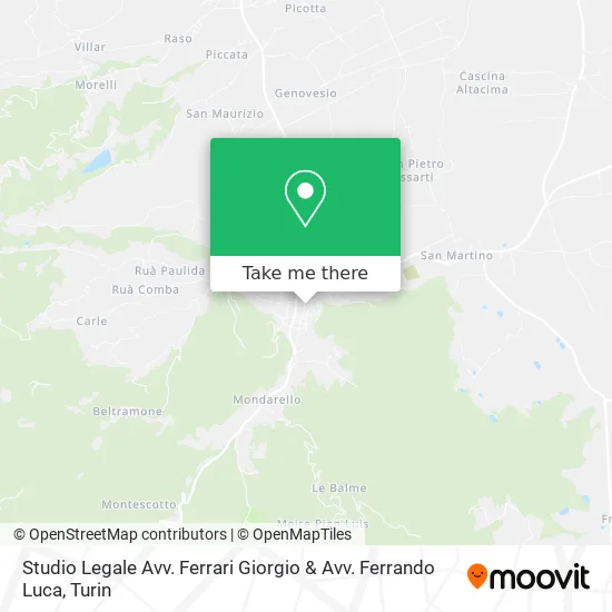 Legal Studio by Lawyer Ferrari Giorgio & Lawyer Ferrando Luca map