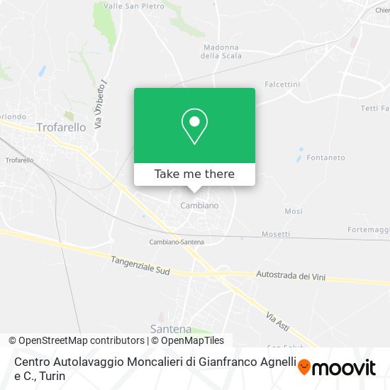 Centro Autolavaggio Moncalieri di Gianfranco Agnelli e C. map