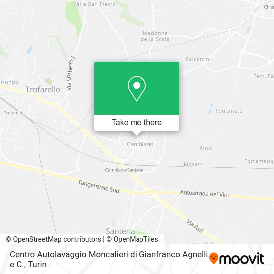 Moncalieri Car Wash Center by Gianfranco Agnelli & Co. map