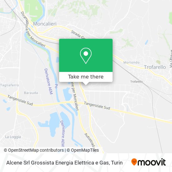 Alcene Srl Grossista Energia Elettrica e Gas map
