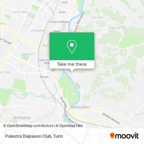 Palestra Diapason Club map