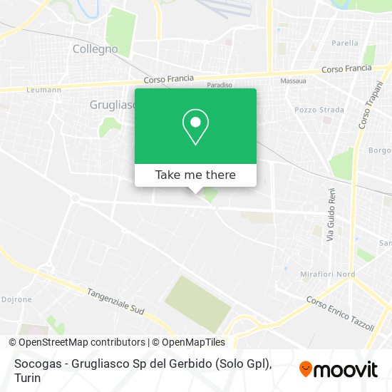 Socogas - Grugliasco Sp del Gerbido (Solo Gpl) map
