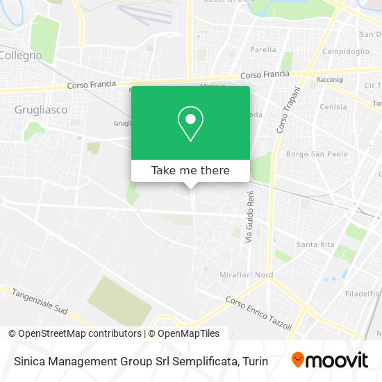 Sinica Management Group Srl Semplificata map
